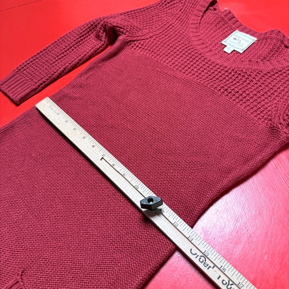 PINK ROSE RUST SWEATER DRESS - Picture 3 of 6